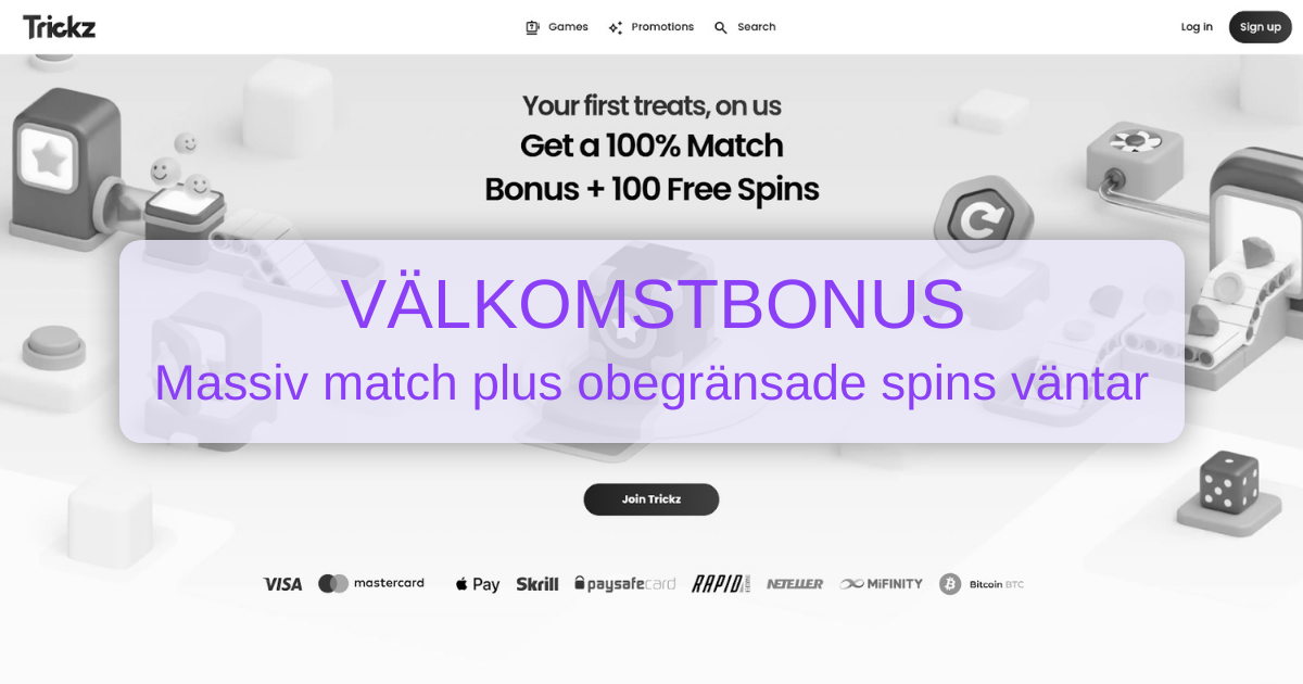 Trickz Casino Sverige - Licensierat online casino
